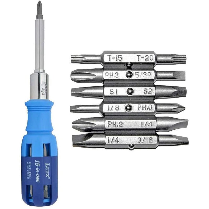 Lutz 15-in-1 Ratchet Screwdriver-YELLOW/BLACK - Image 2